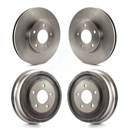 Front Rear Disc Brake Rotor Drum Kit For 2001-2005 Pontiac Aztek AWD with rear brakes K8-102098