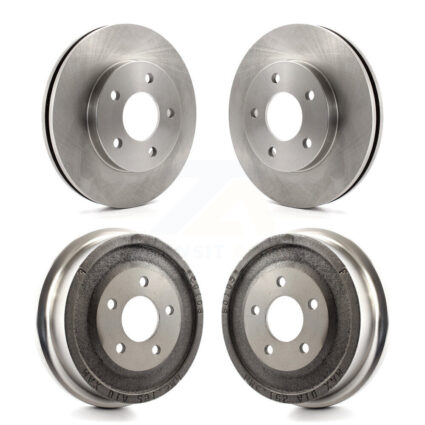 Front Rear Disc Brake Rotor Drum Kit For 2001-2005 Pontiac Aztek FWD with rear brakes K8-102099