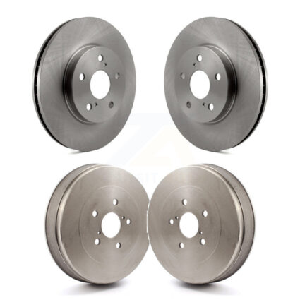 Front Rear Disc Brake Rotors Drums Kit For 2004-2010 Toyota Sienna K8-102106