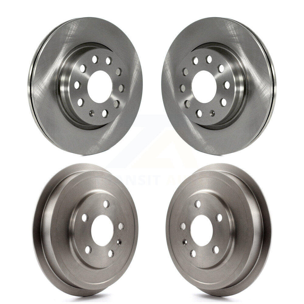 Front Rear Brake Rotor Drum Kit For 11-12 Volkswagen Jetta With 280mm Diameter K8-102122