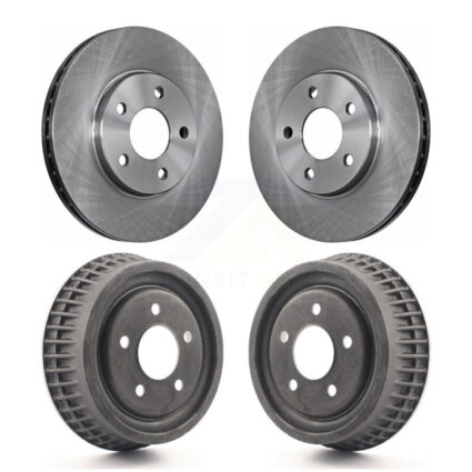 Front Rear Brake Rotors Drum Kit For 2004 Chevrolet Malibu With 276mm Diameter Rotor K8-102139