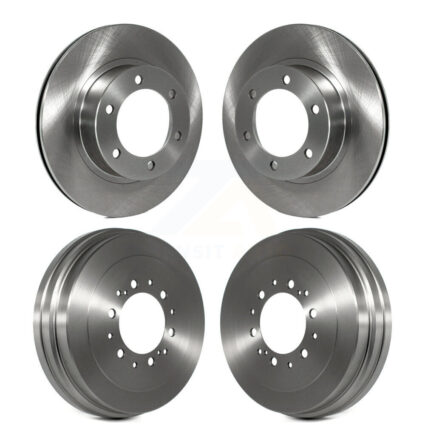 Front Rear Disc Brake Rotors Drums Kit For 2002 Toyota 4Runner With 16″ Factory Wheels K8-102148