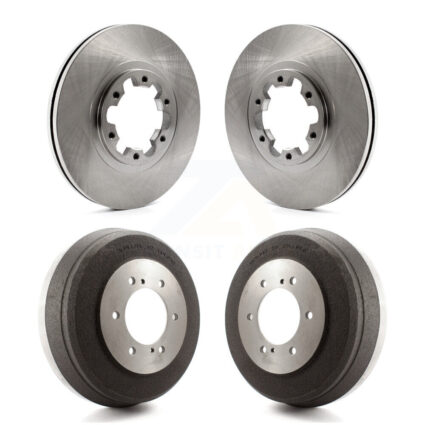 Front Rear Disc Brake Rotors Drums Kit For Nissan Pathfinder INFINITI QX4 K8-102150