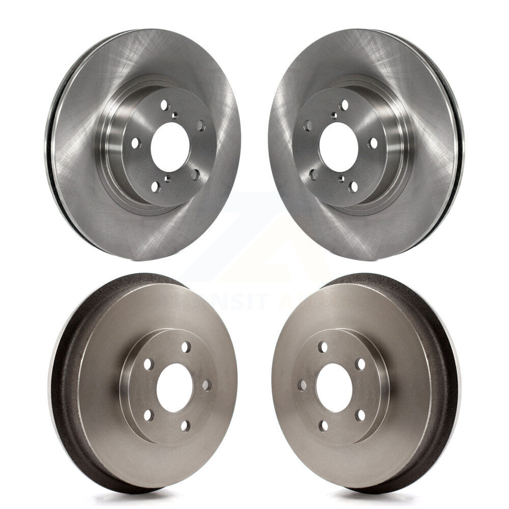 Front Rear Disc Brake Rotors Drums Kit For Subaru Impreza Forester K8-102154