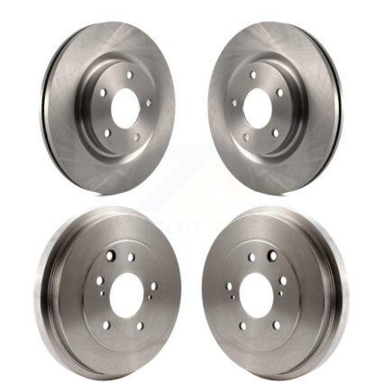 Front Rear Disc Brake Rotors Drums Kit For 2017-2019 Nissan Sentra Turbocharged K8-102159