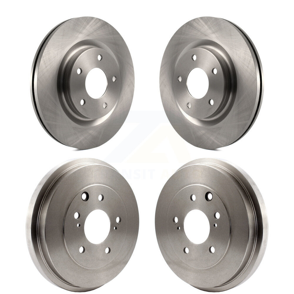 Front Rear Disc Brake Rotors Drums Kit For 2017-2019 Nissan Sentra Turbocharged K8-102159