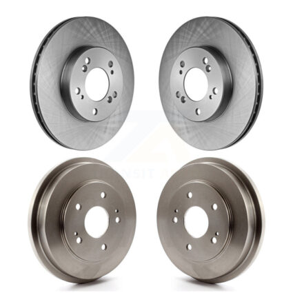 Front Rear Disc Brake Rotors Drums Kit For 1997-2001 Honda CR-V K8-102160