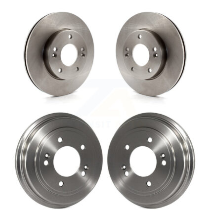 Front Rear Disc Brake Rotors Drums Kit For 2010-2011 Kia Soul 1.6L K8-102164