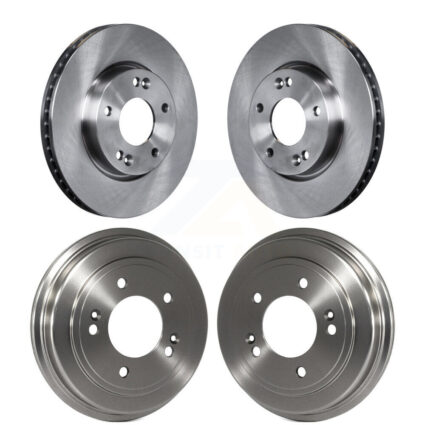 Front Rear Disc Brake Rotors Drums Kit For 2010-2011 Kia Soul 2.0L K8-102165