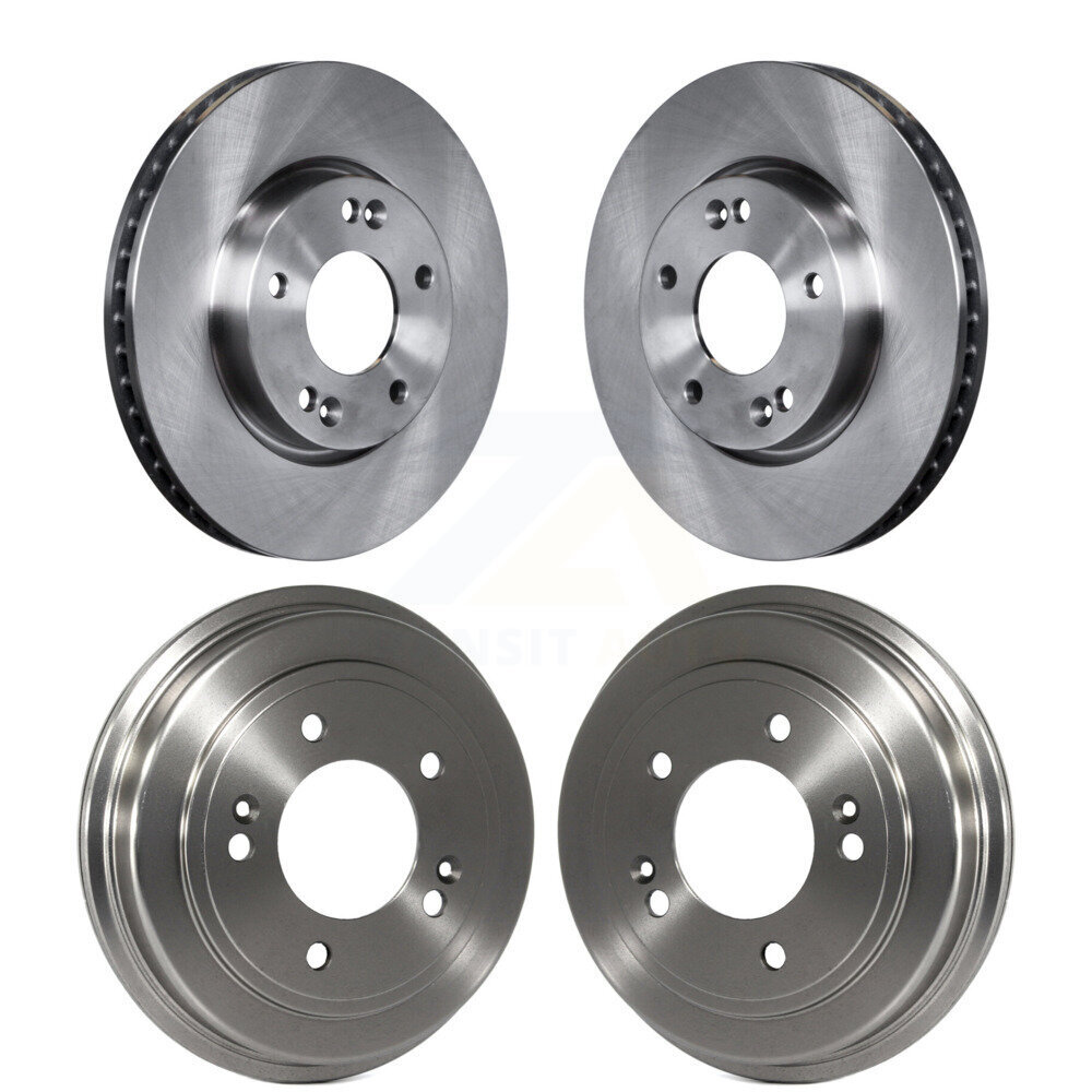 Front Rear Disc Brake Rotors Drums Kit For 2010-2011 Kia Soul 2.0L K8-102165