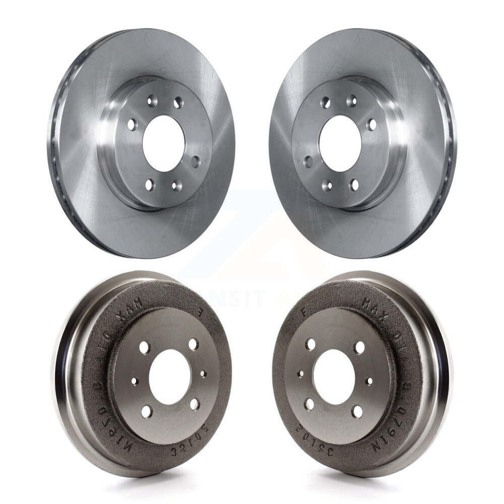 Front Rear Disc Brake Rotors Drums Kit For 2006 Hyundai Accent Sedan To 09 30 05 K8-102168