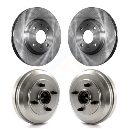 Front Rear Disc Brake Rotors Drums Kit For 2009-2011 Ford Focus K8-102171