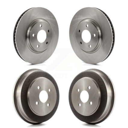 Front Rear Disc Brake Rotors Drums Kit For 2006 Pontiac Pursuit With Brakes K8-102175