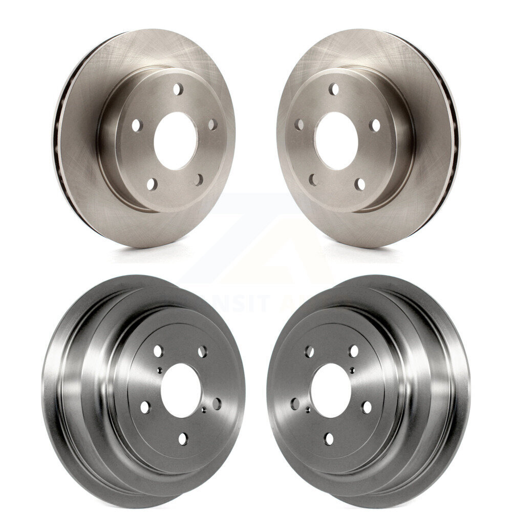 Front Rear Disc Brake Rotors Drums Kit For Dakota Dodge Ram Mitsubishi Raider K8-102180