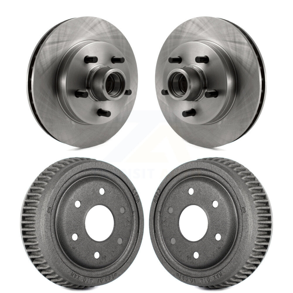 Front Rear Brake Rotor Drum Kit For GMC Yukon RWD With 10" Diameter 6 Lug Wheels K8-102186
