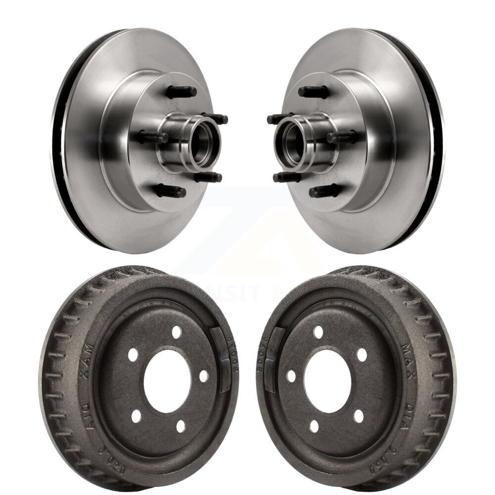 Front Rear Disc Brake Rotors Drums Kit For Ford Ranger Mazda B4000 B3000 B2500 K8-102195