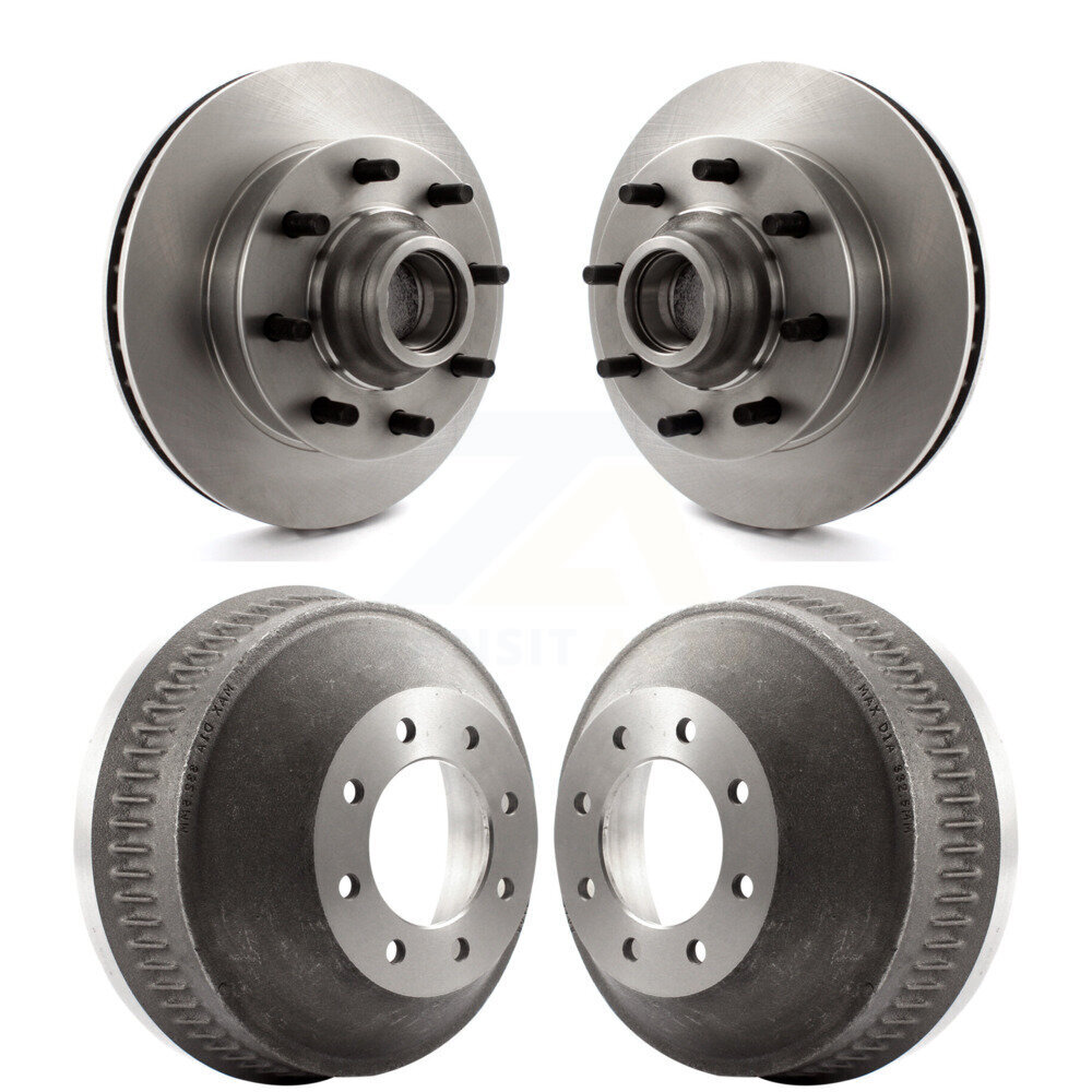 Front Rear Brake Rotors Drum Kit For Chevrolet C2500 GMC Express 2500 C1500 Suburban G3500 K8-102198