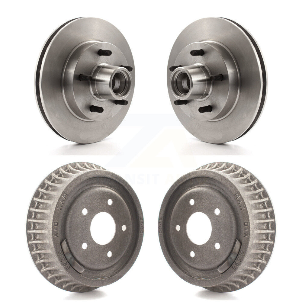 Front Rear Disc Brake Rotors Drums Kit For Chevrolet S10 GMC Sonoma Jimmy Blazer K8-102202