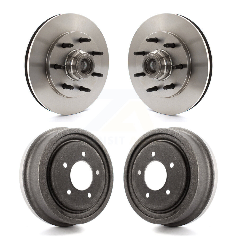 Front Rear Disc Brake Rotors Drums Kit For 1999 Ford F-150 RWD K8-102213