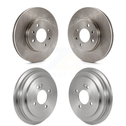 Front Rear Disc Brake Rotors Drums Kit For 2012-2017 Hyundai Accent K8-102222