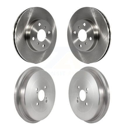 Front Rear Disc Brake Rotors Drums Kit For Toyota Prius C Scion iQ K8-102229