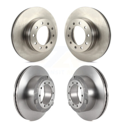 Front Rear Disc Brake Rotors Kit For Ford F-450 Super Duty F-550 F-600 K8-102275
