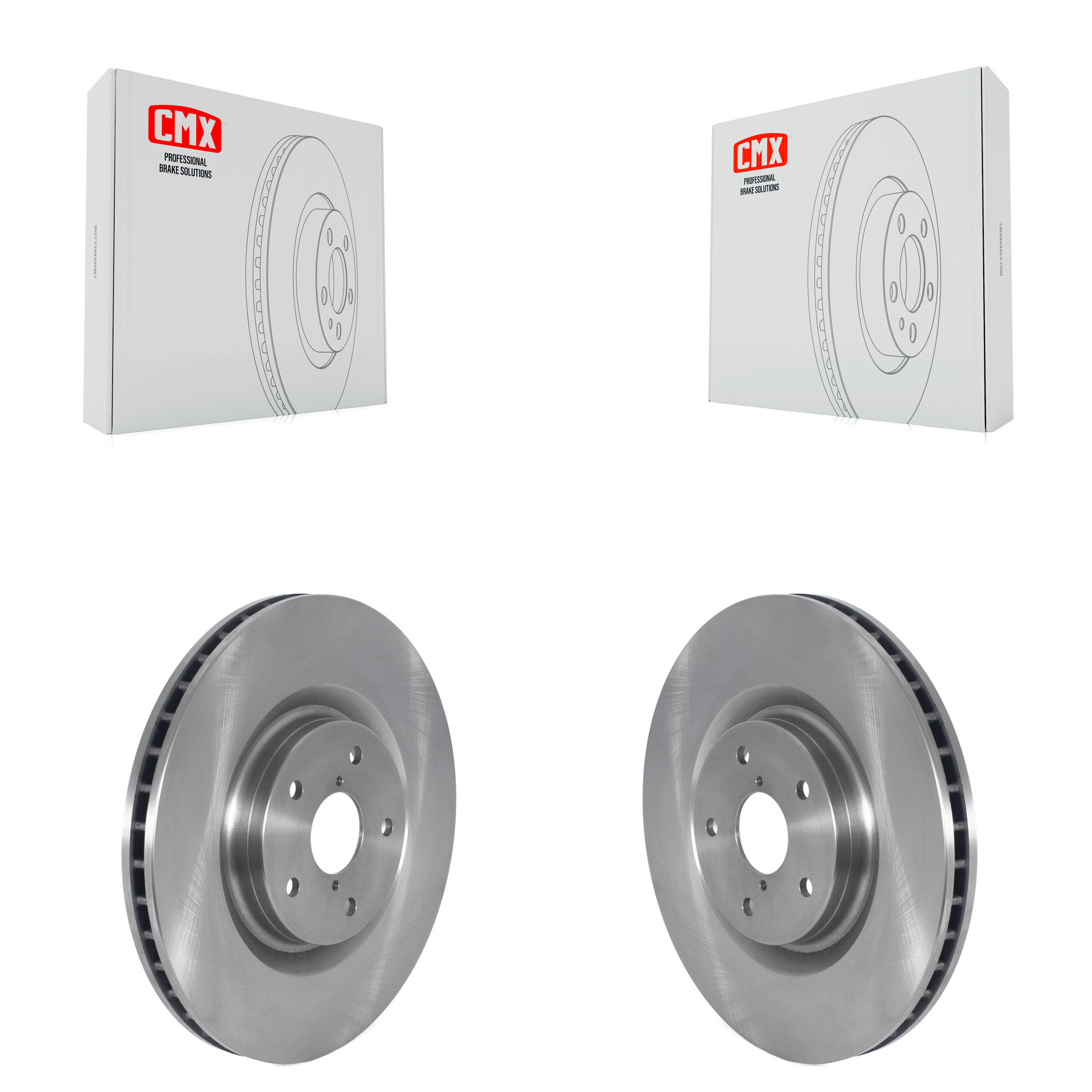 Front Disc Brake Rotors Pair For 2019-2024 Subaru Ascent K8-102295
