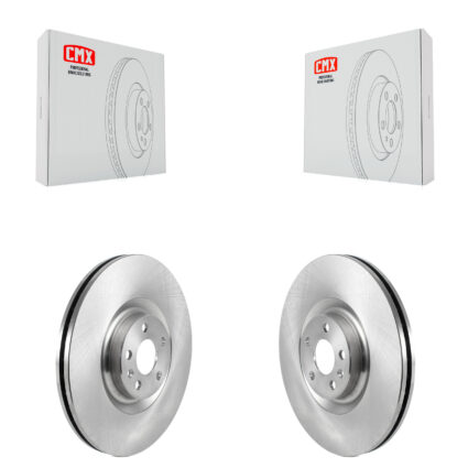 Front Disc Brake Rotors Pair For 2016-2023 Volvo XC90 With 366mm Diameter Rotor K8-102303