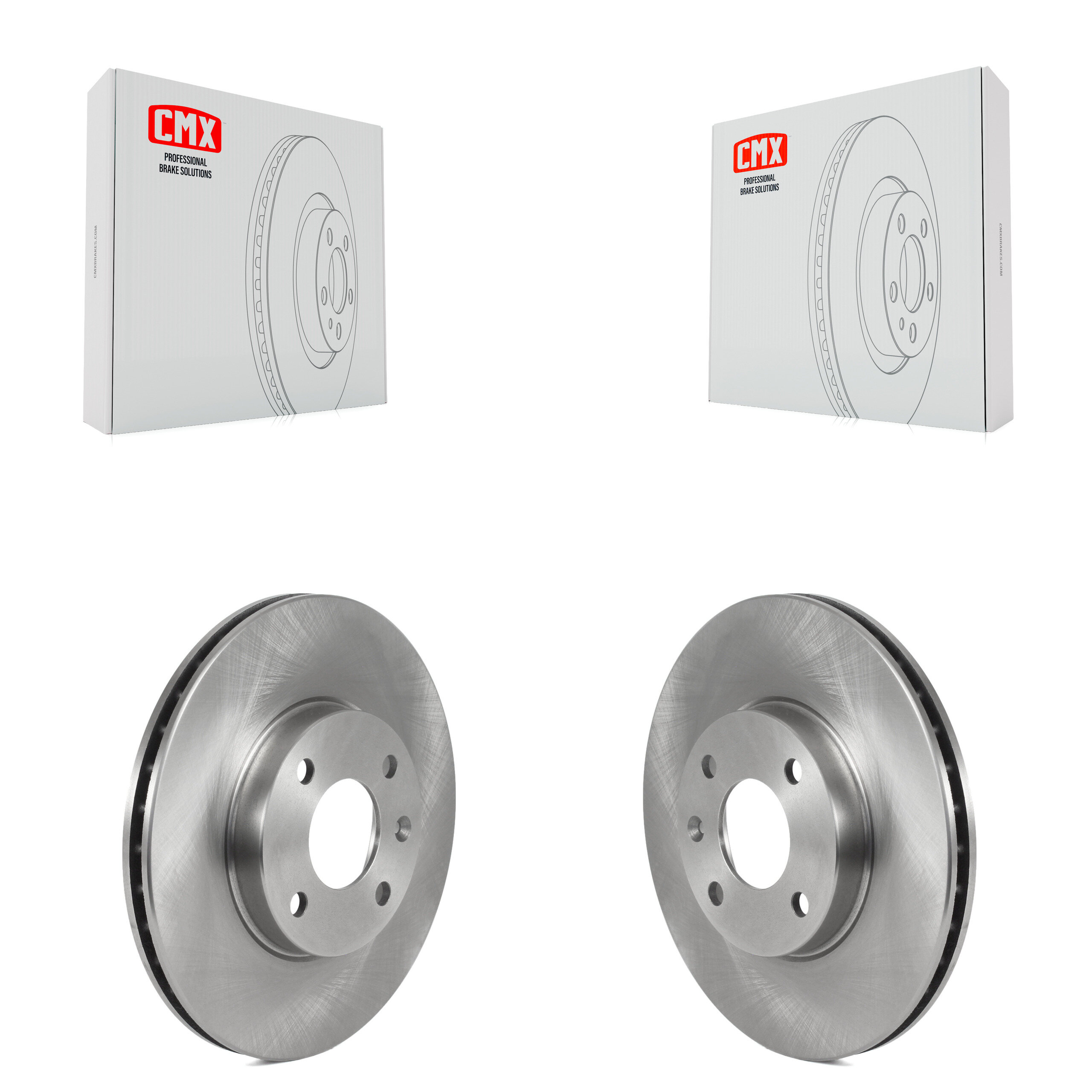 Front Disc Brake Rotors Pair For 2016-2022 Chevrolet Spark K8-102315