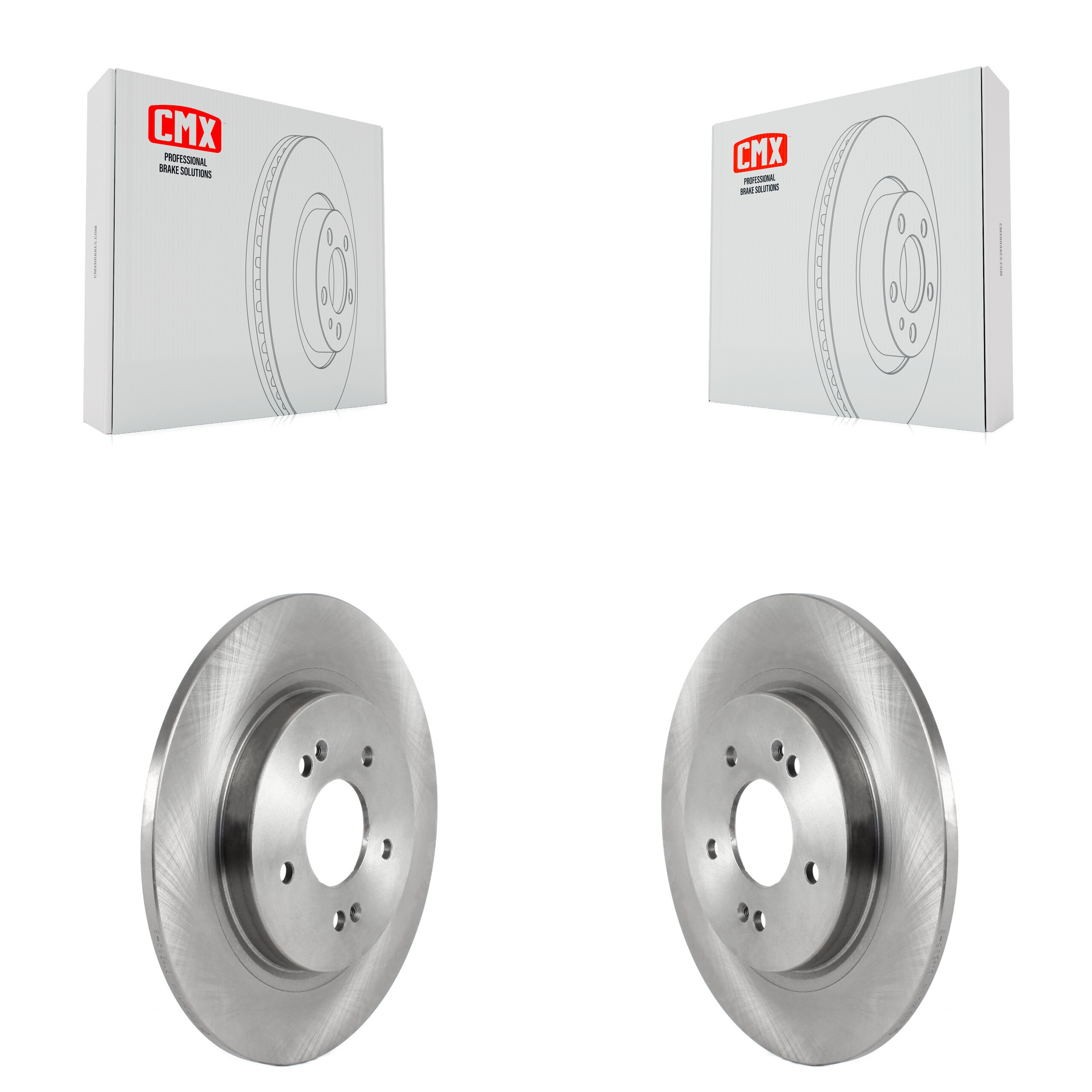 Rear Disc Brake Rotors Pair For Hyundai Palisade Santa Fe Kia Telluride K8-102326