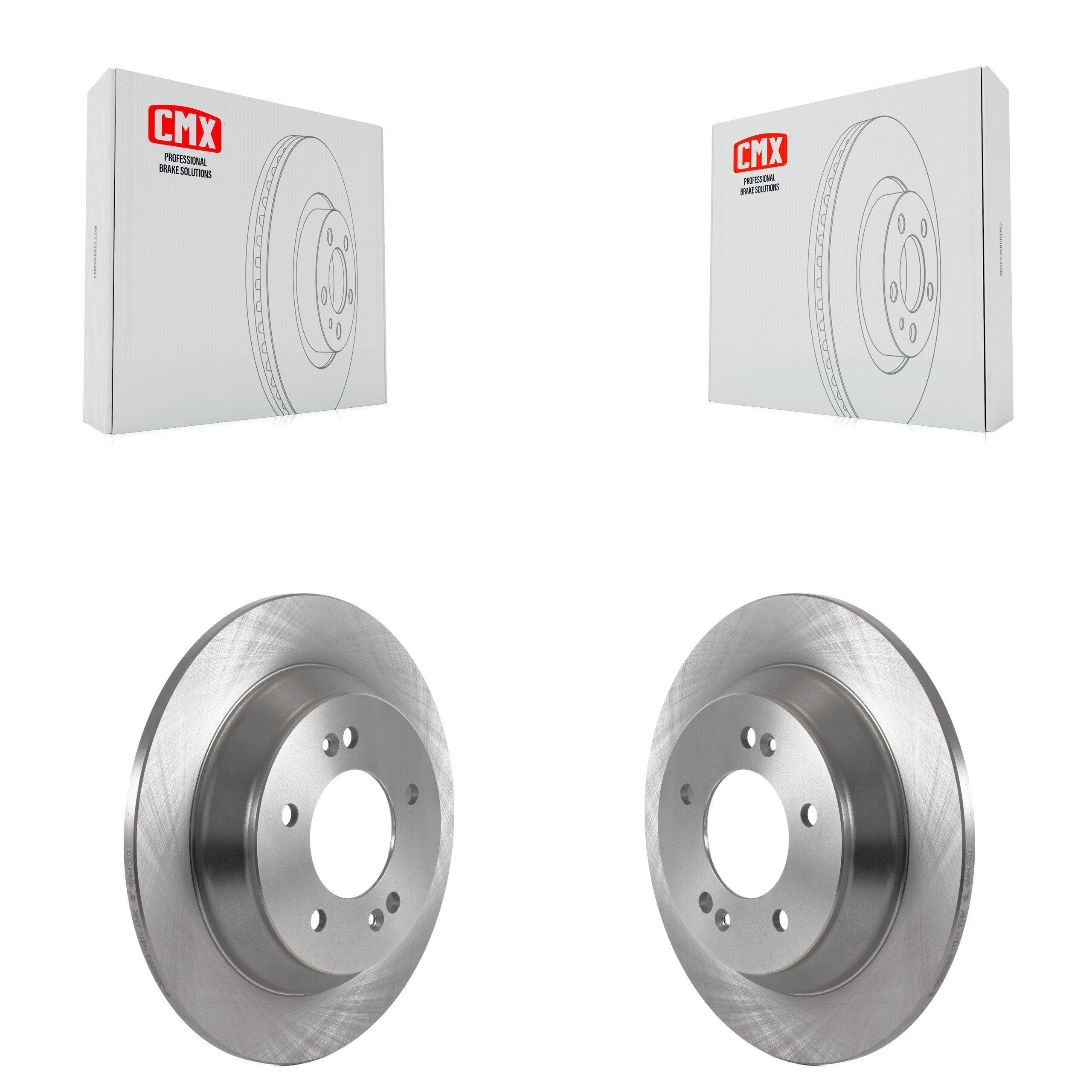 Rear Disc Brake Rotors Pair For Hyundai Kona Kia Seltos Soul K8-102339