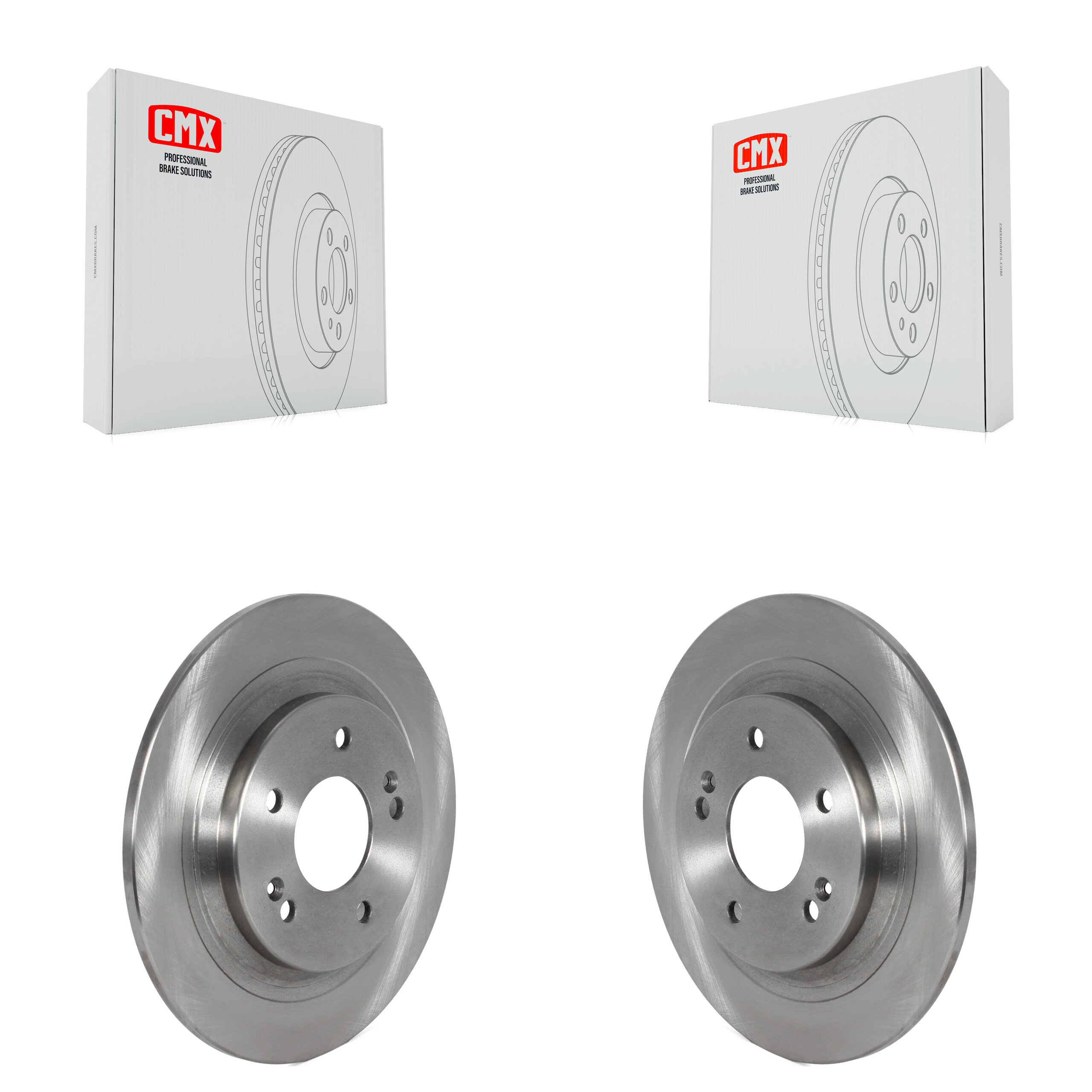 Rear Disc Brake Rotors Pair For Hyundai Kona Kia Seltos K8-102340
