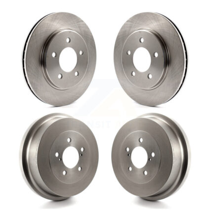 Front Rear Brake Rotors Drums Kit For Dodge Caravan Grand Plymouth Voyager Chrysler Town & K8-102404