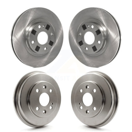 Front Rear Disc Brake Rotors Drums Kit For Mazda Protege K8-102408