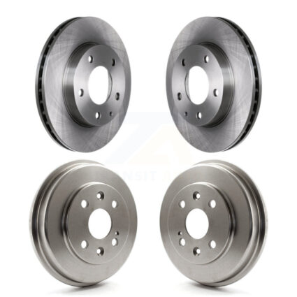 Front Rear Disc Brake Rotors Drums Kit For Mazda Protege Protege5 K8-102409