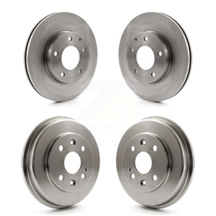 Front Rear Disc Brake Rotors Drums Kit For 2003 Mazda Protege Mazdaspeed K8-102410