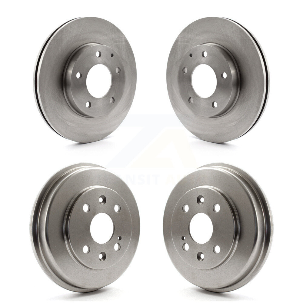 Front Rear Disc Brake Rotors Drums Kit For 2003 Mazda Protege Mazdaspeed K8-102410