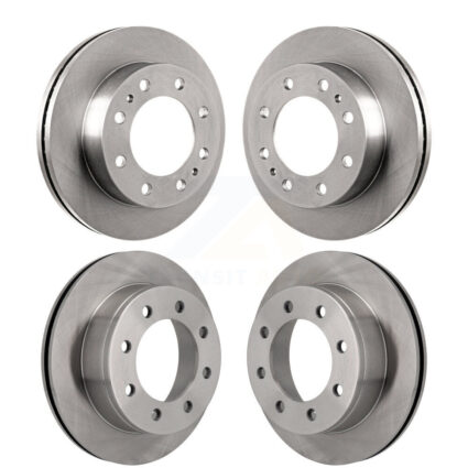 Front Rear Disc Brake Rotors Kit For 2010-2011 Chevrolet Express 4500 3.20″ Overall Height K8-102438