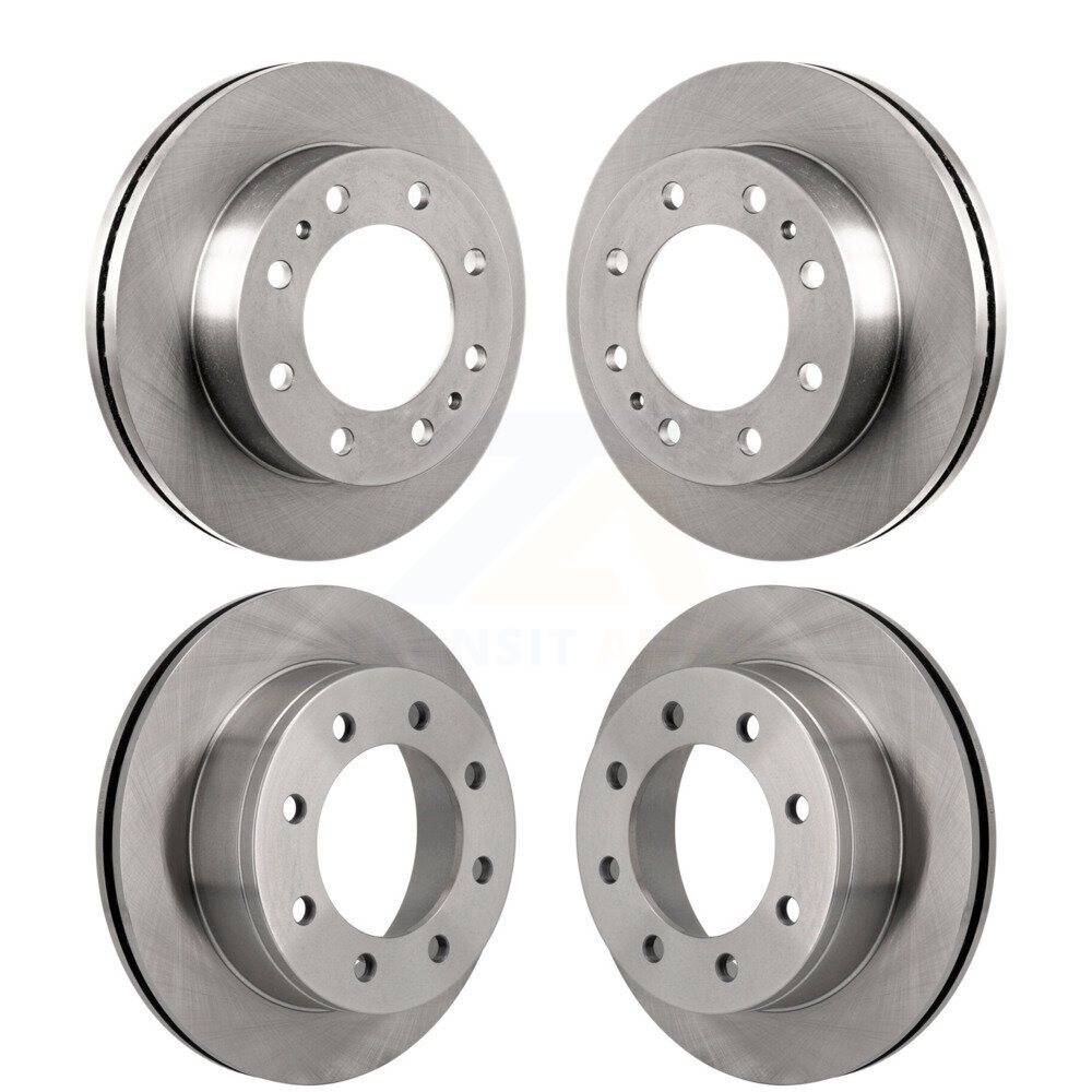Front Rear Disc Brake Rotors Kit For 2010-2011 Chevrolet Express 4500 3.20" Overall Height K8-102438