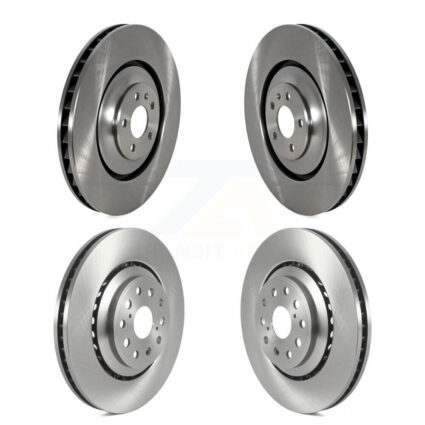 Front Rear Disc Brake Rotors Kit For Audi S6 S7 S8 K8-102442