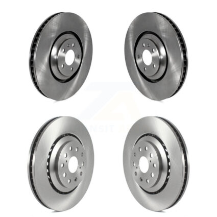 Front Rear Disc Brake Rotors Kit For 2011 Audi A8 Quattro With 356mm Diameter Rotor K8-102443