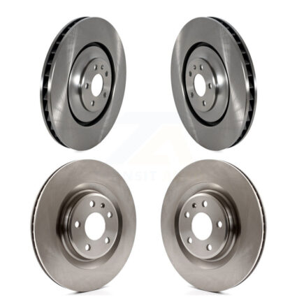 Front Rear Brake Rotors Kit For 2016-2018 Audi A7 Quattro With 400mm Diameter Rotor K8-102445