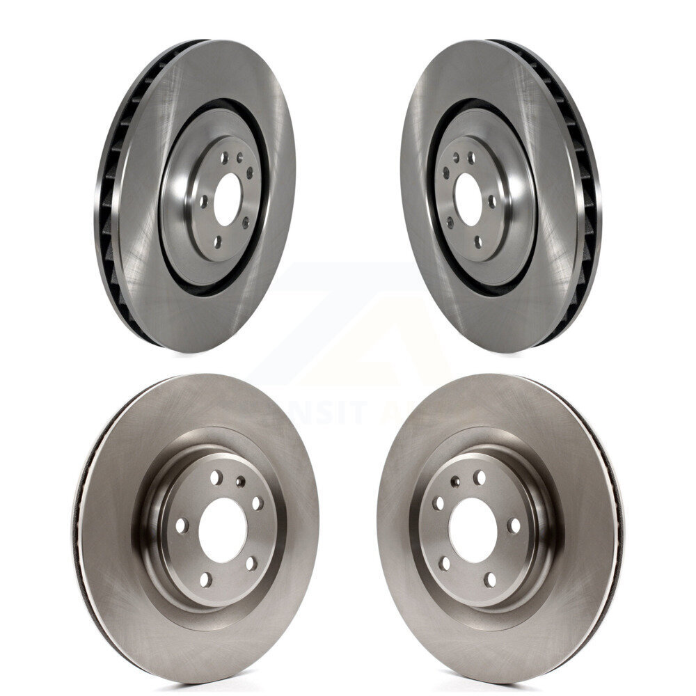 Front Rear Brake Rotors Kit For 2016-2018 Audi A7 Quattro With 400mm Diameter Rotor K8-102445