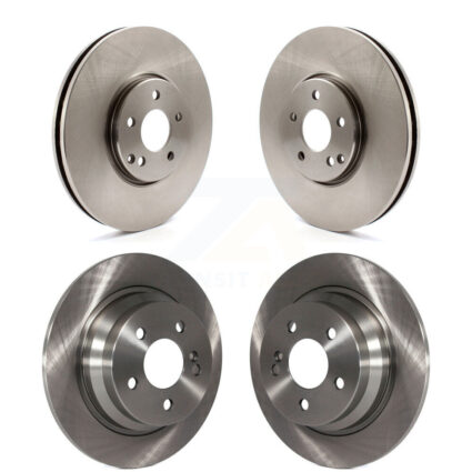 Front Rear Disc Brake Rotors Kit For 2006 Mercedes-Benz E500 AWD With Solid Rotor K8-102454