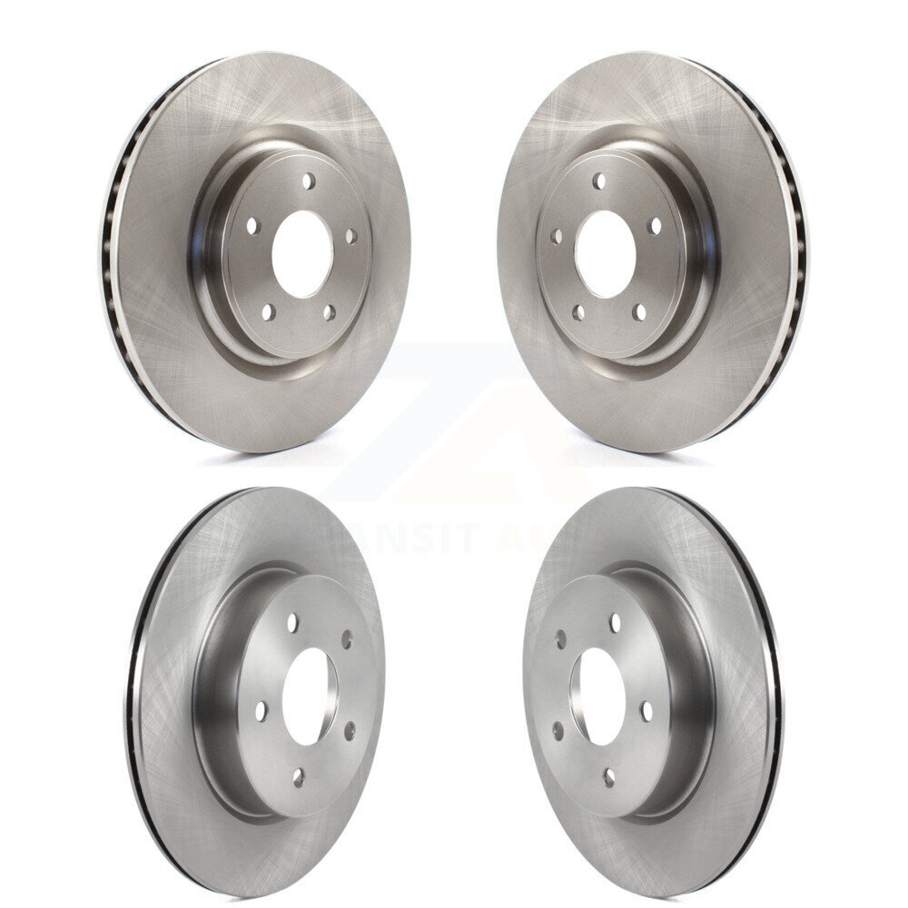 Front Rear Disc Brake Rotors Kit For 2019 Nissan Rogue FULL HYBRID EV-GAS (FHEV) engine K8-102455