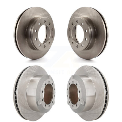 Front Rear Disc Brake Rotors Kit For Ford F-450 Super Duty F-550 International CF500 CF600 K8-102461