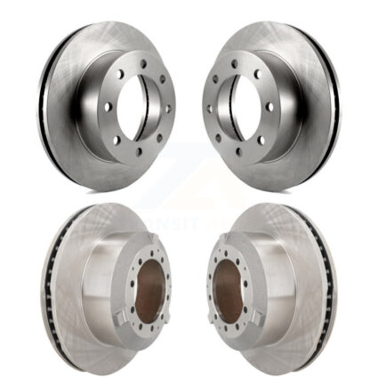 Front Rear Disc Brake Rotors Kit For 2005-2009 Ford F-450 Super Duty With 8 Lug Wheels K8-102466