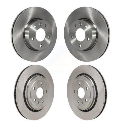Front Rear Disc Brake Rotors Kit For 2017 Cadillac ATS V With 300mm Diameter Rotor K8-102481
