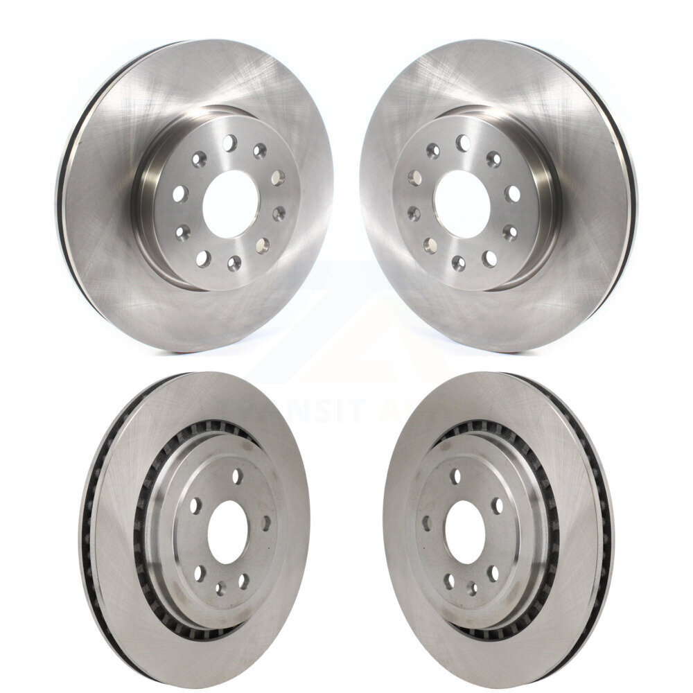 Front Rear Disc Brake Rotors Kit For 2016 Chevrolet Camaro SS with 3.6L K8-102483