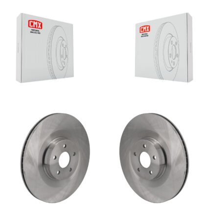 Front Disc Brake Rotors Pair For 2016-2018 Ford Focus RS K8-102497